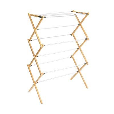 Household Essentials Pine Wood X-Frame Drying Rack