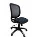 ErgoMax Office Fully Meshed Ergonomic Height Adjustable Black Office Chair no Armrests & no Headrest, 42 Inch Max Height