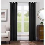 Silky Curtains 84 inches Long Faux Silk Opaque Curtain Light Filtering Living Room Satin Drapes, Grommet Top, 2 Panels - 40"x84"