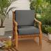 Sorra Home Sloane Charcoal 23.5-inch Indoor/ Outdoor Corded Chair Cushion Set