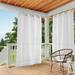 ATI Home Indoor/Outdoor Solid Cabana Grommet Top Curtain Panel Pair