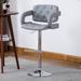 Porch & Den Coal Creek Modern Upholstered Adjustable Bar Stool