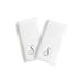 Copper Grove Belgrad 2-piece White Turkish Cotton Hand Towels with Grey Script Monogrammed Initial