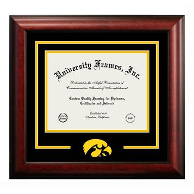 University of Iowa Hawkeyes 11w x 8.5h Spirit Diploma Frame