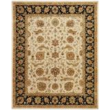 Empire Ivory and Black Wool Hand-tufted Area Rug