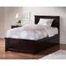 Madison Twin Platform Bed with Matching Footboard and Twin Trundle in Espresso