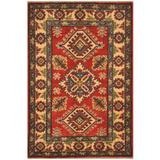 Handmade One-of-a-Kind Kazak Rug (Afghanistan) - 2' x 3'