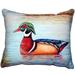 Male Wood Duck II Large Pillow 16x20