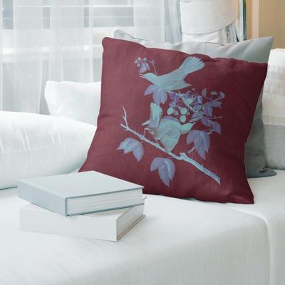 Porch & Den John James Audubon 'Cat Bird' Throw Pillow