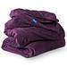 Microplush Velvet Fleece Blanket King Plum
