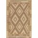 Geometric Diamond Kilim Turkish Beige Area Rug Hand-Woven Oriental - 5'3" x 8'0"