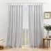 ATI Home Bari Light Filtering Spiral Loop Tab Top Curtain Panel Pair