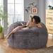 Greyrock Modern Glam Faux Fur Winter Bean Bag by Christopher Knight Home