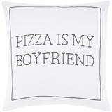 Artistic Weavers Pielife White "Pizza" Feather Down Throw Pillow (22" x 22")