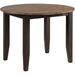 Beacon Black and Walnut Round Drop Leaf