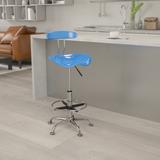 Vibrant Chrome Tractor Seat Drafting Stool