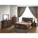 Roundhill Furniture Broval 179 5-piece Light Espresso Finish Wood King-size Bedroom Set