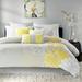 Madison Park Brianna Yellow Flower Printed Cotton Comforter Set