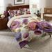 Laural Home Blue and Purple Florals Standard Comforter Sham