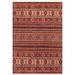 Bohemian Khurgeen Ervin Rust/Blue Wool Rug - 6 ft. 1 in. x 9 ft. 8 in. - 6'6'' x 9'8''