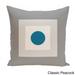 16 x 16-inch Square/ Dot Print Geometric Decorative Throw Pillow