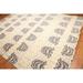 Contemporary Ikat Design Hand-Knotted Area Rug - Ivory/Beige - 9' x 12' - 9' x 12'