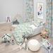 Designart 'Pattern with Cute Unicorns and Clouds' Modern kids Bedding Set - Duvet Cover & Shams