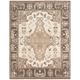 Hand-knotted Jamshidpour Cream, Brown Wool Rug