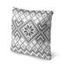 White and Black Snowflake Accent Pillow by Kavka Designs