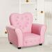 Taylor & Olive Estella Pink Upholstered Kids Chair