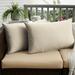 Sorra Home Sloane Ivory Indoor/ Outdoor Knife Edge Pillow Set