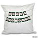 Happy Holidays Banner Word Print 18-inch Throw Pillow