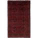 ECARPETGALLERY Hand-knotted Finest Khal Mohammadi Dark Red Wool Rug - 3'11 x 6'3