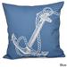 Anchored Geometric Print 20 x 20-inch Outdoor Pillow