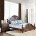 Diva Traditional Cherry Solid Wood 2-Piece Poster Bedroom Set by Furniture of America