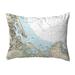 Plum Island Sound, MA Nautical Map Noncorded Pillow 11x14