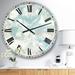 Designart 'Pale Blue Shade III' Modern Farmhouse Large Wall CLock