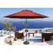 Tropishade 11' Aluminum patio umbrella with Brick Red Olefin Cover