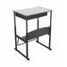 Safco Alphabetter 28" X 20" Premium Top Adjustable Height Stand Up Student Desk with Book Box and Swinging Footrest Bar