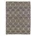 Handmade Natural Fiber Canyon Purple Circles Rug (8'0 x 11'0) - 8' x 11'