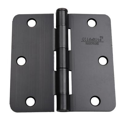 GlideRite 3 1/2 x 1/4-inch Radius Oil Rubbed Bronze Door Hinges (Case of 24)