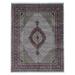 FineRugCollection Handmade Mahi Tabriz Wool Oriental Rug with Silk Flowers