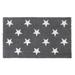 RugSmith Gray Machine Tufted Stars Coir Doormat, 18" x 30" - 18" x 30"