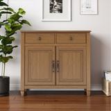 WYNDENHALL Hampshire Solid Wood Traditional Entryway Storage Cabinet - 40"w x 15"d x 36" h