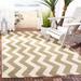 SAFAVIEH Courtyard Merlene Chevron Indoor/ Outdoor Waterproof Patio Backyard Rug