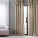 Exclusive Fabrics Single Ruched Faux Solid Taffeta Curtain (1 Panel)