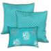 Caymen Islands Indoor/Outdoor, Zippered Pillow Cover, Set of 2 Large & 1 Lumbar, Ocean, Blue, Sea