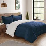 Swift Home Reversible Micromink and Sherpa Down Alternative Bedding Comforter Set