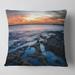 Designart 'Beautiful Blue Waters in Australia Beach' Seashore Throw Pillow