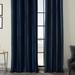 Exclusive Fabrics Grommet Blackout Faux Silk Taffeta 84-inch Curtain (1 Panel)